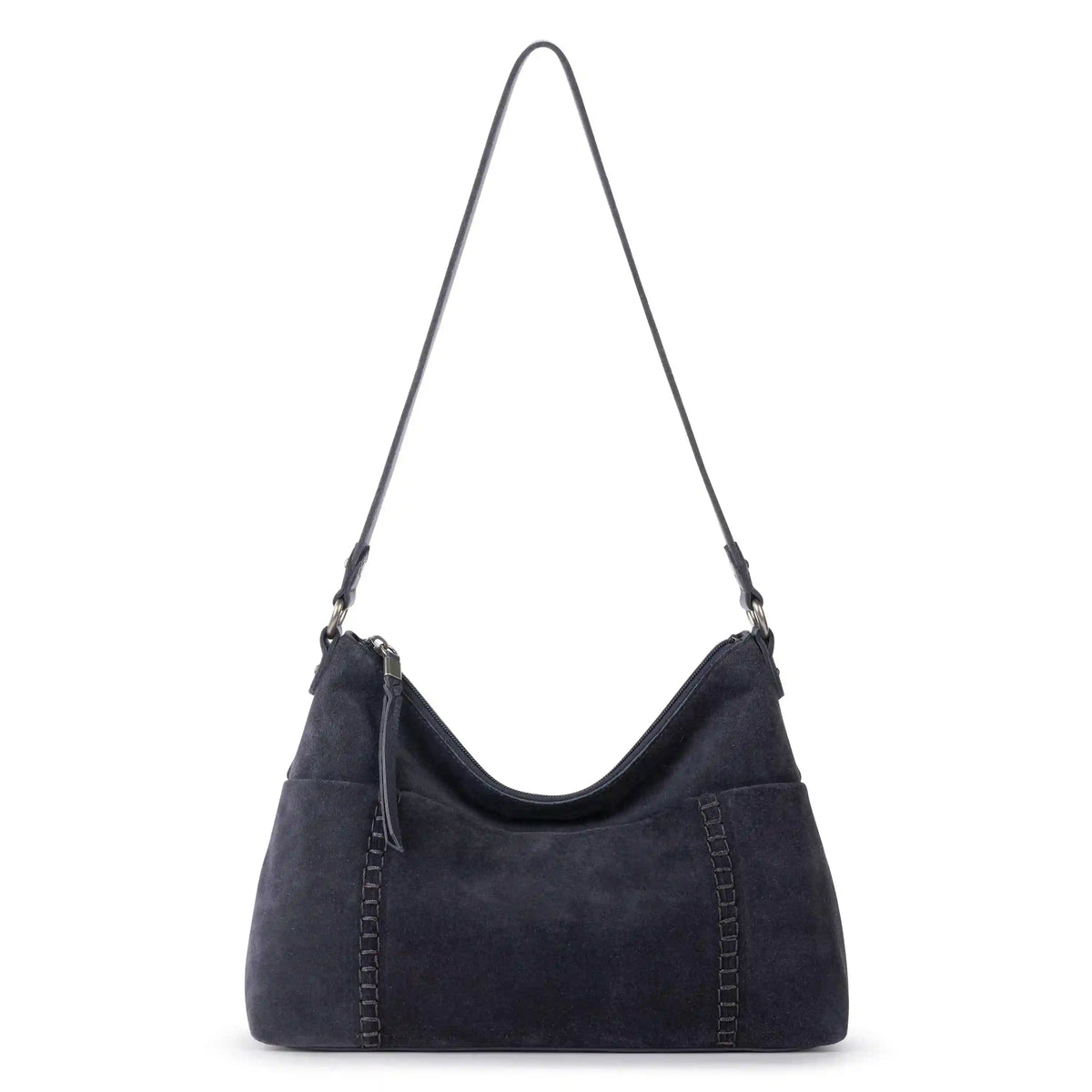 Melrose Shoulder Bag - Leather - Storm Grey Suede