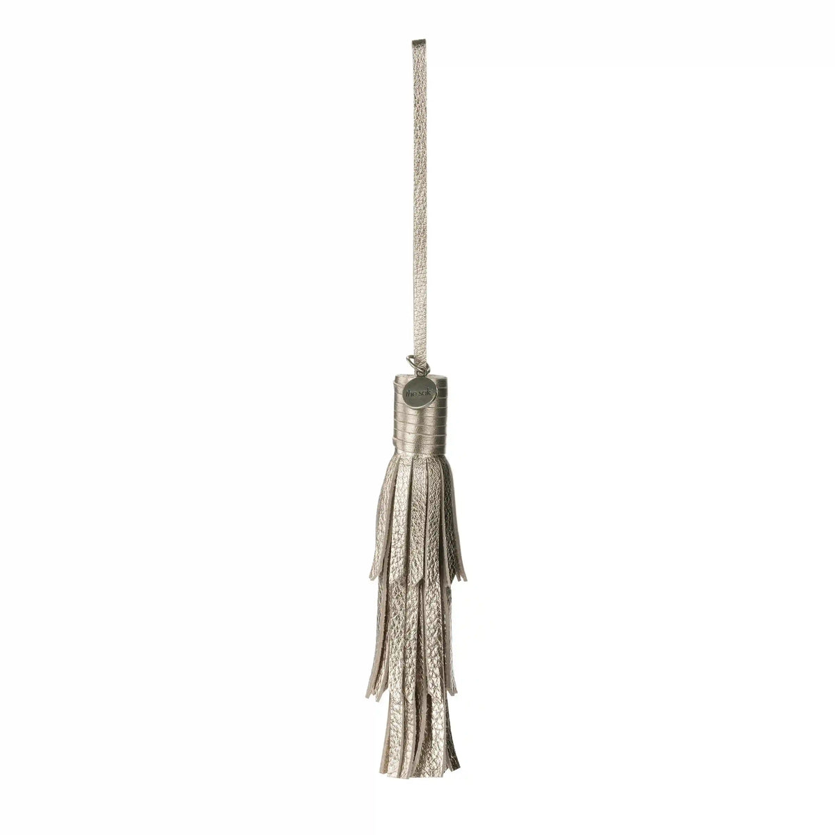 Cypress Tassel Dangle - Leather - Pyrite