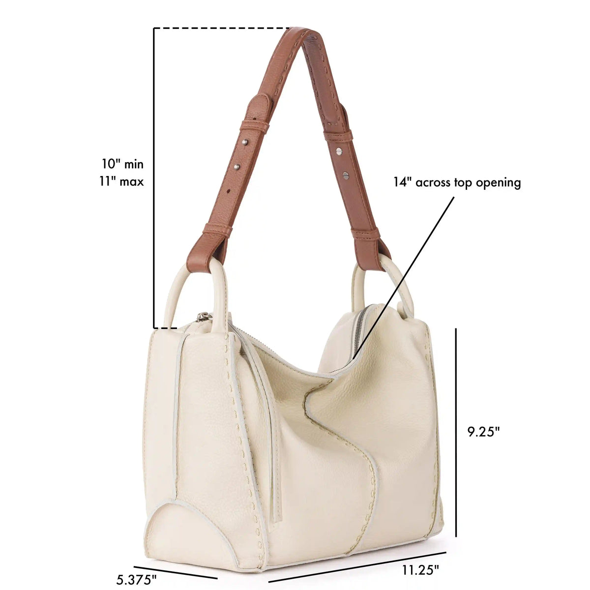 Los Feliz Hobo - Leather - Stone