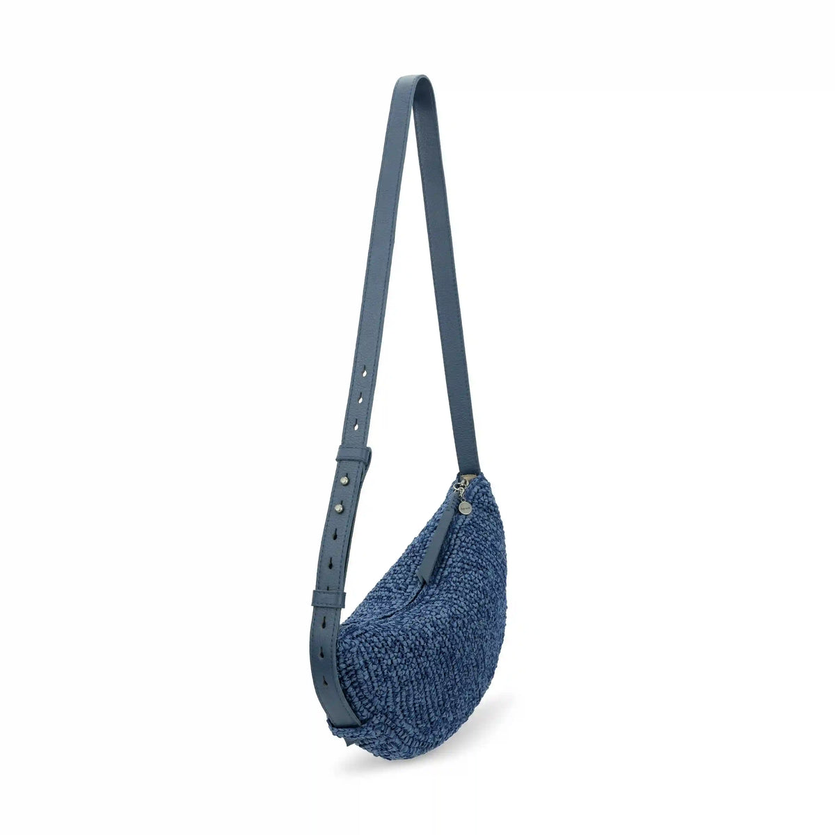 Tess Sling - Hand Crochet - Denim Tonal Straw