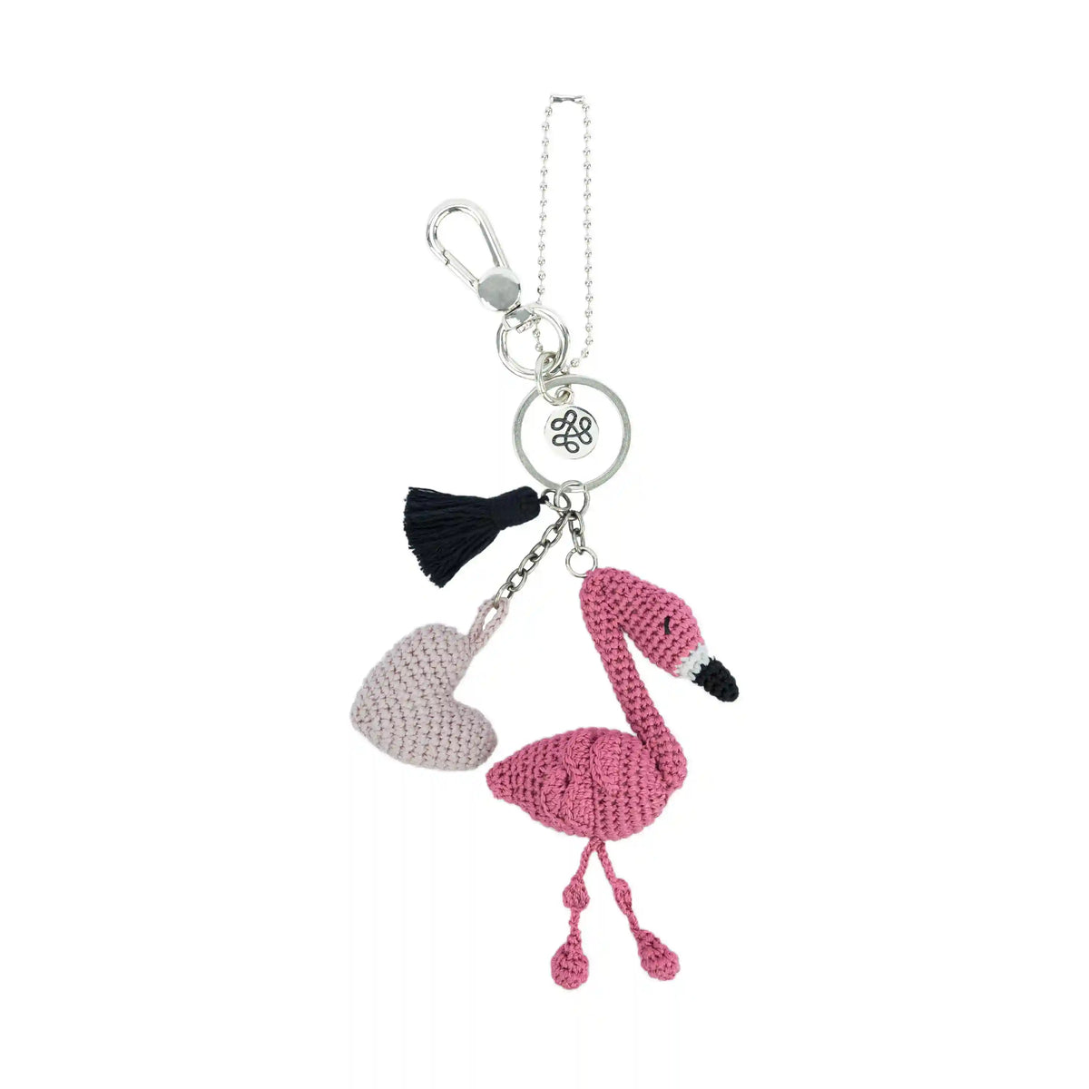 Yarnicharmz Dangle - Hand Crochet - Flamingo