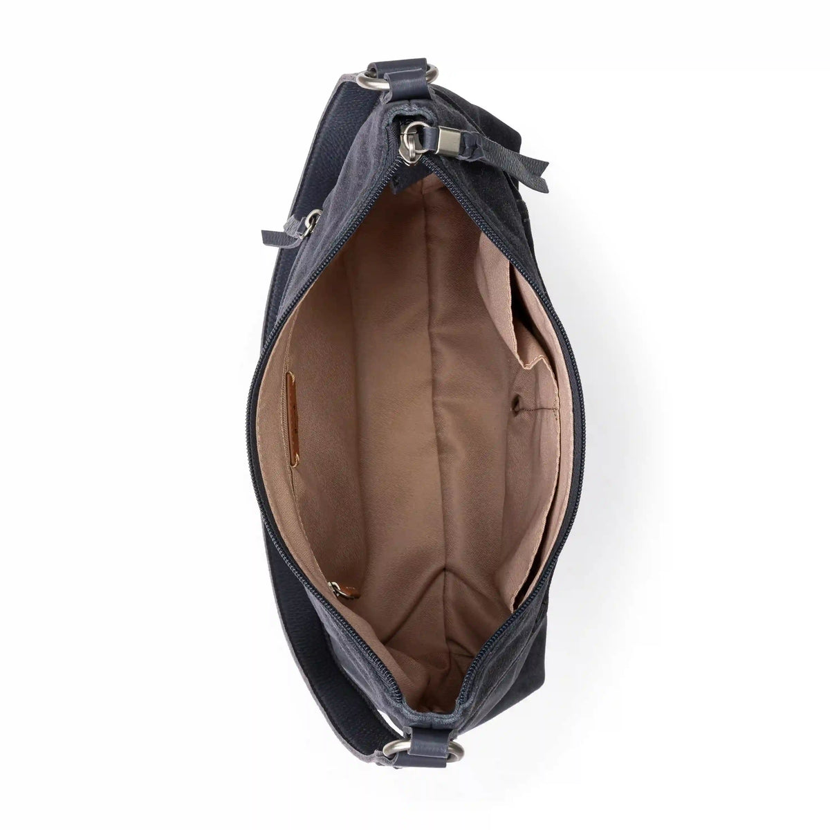 Melrose Shoulder Bag - Leather - Storm Grey Suede