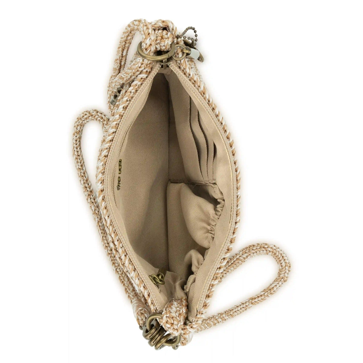 Vita Convertible Wristlet - Hand Crochet - Bamboo Static