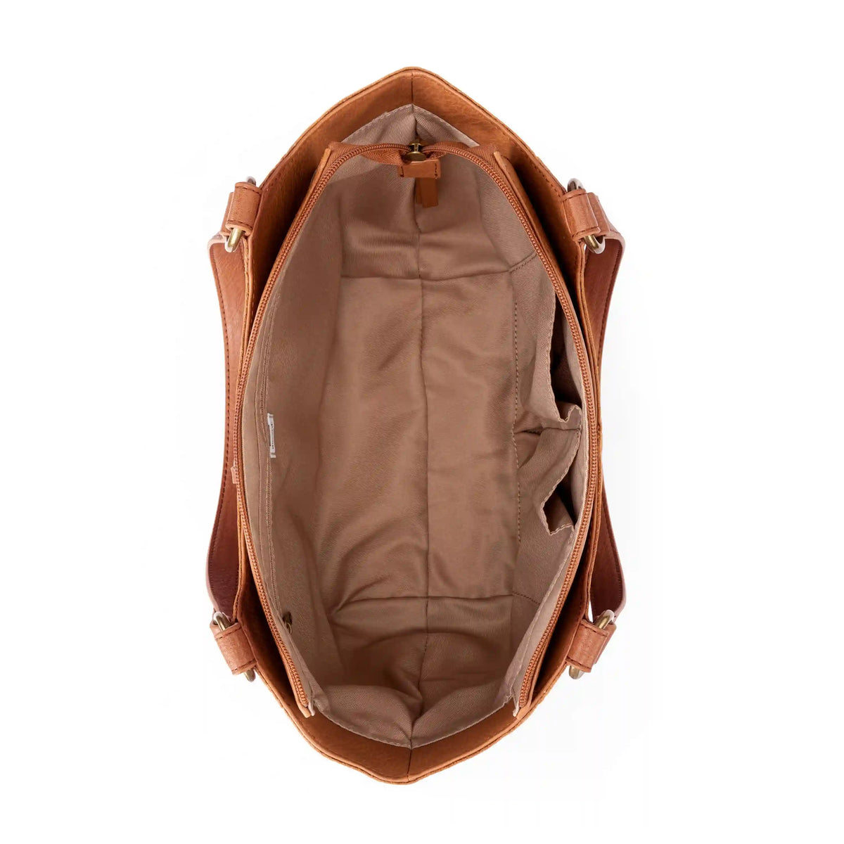 Bolinas Satchel - Leather - Tobacco Floral Embossed