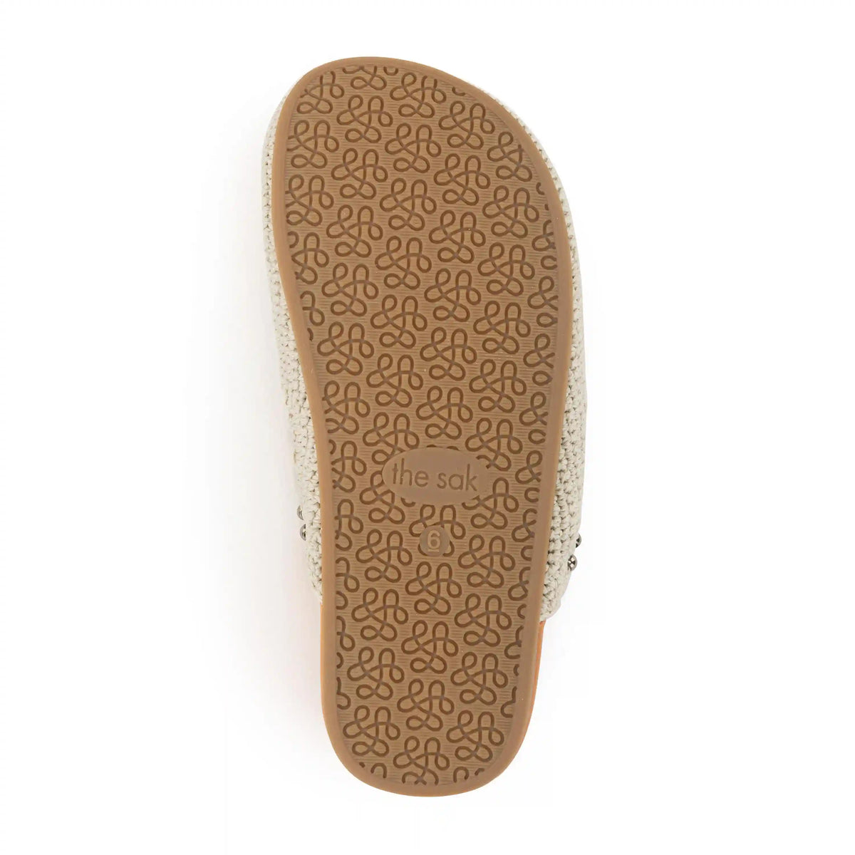 Bolinas Clog - Hand Crochet - Natural Medallion