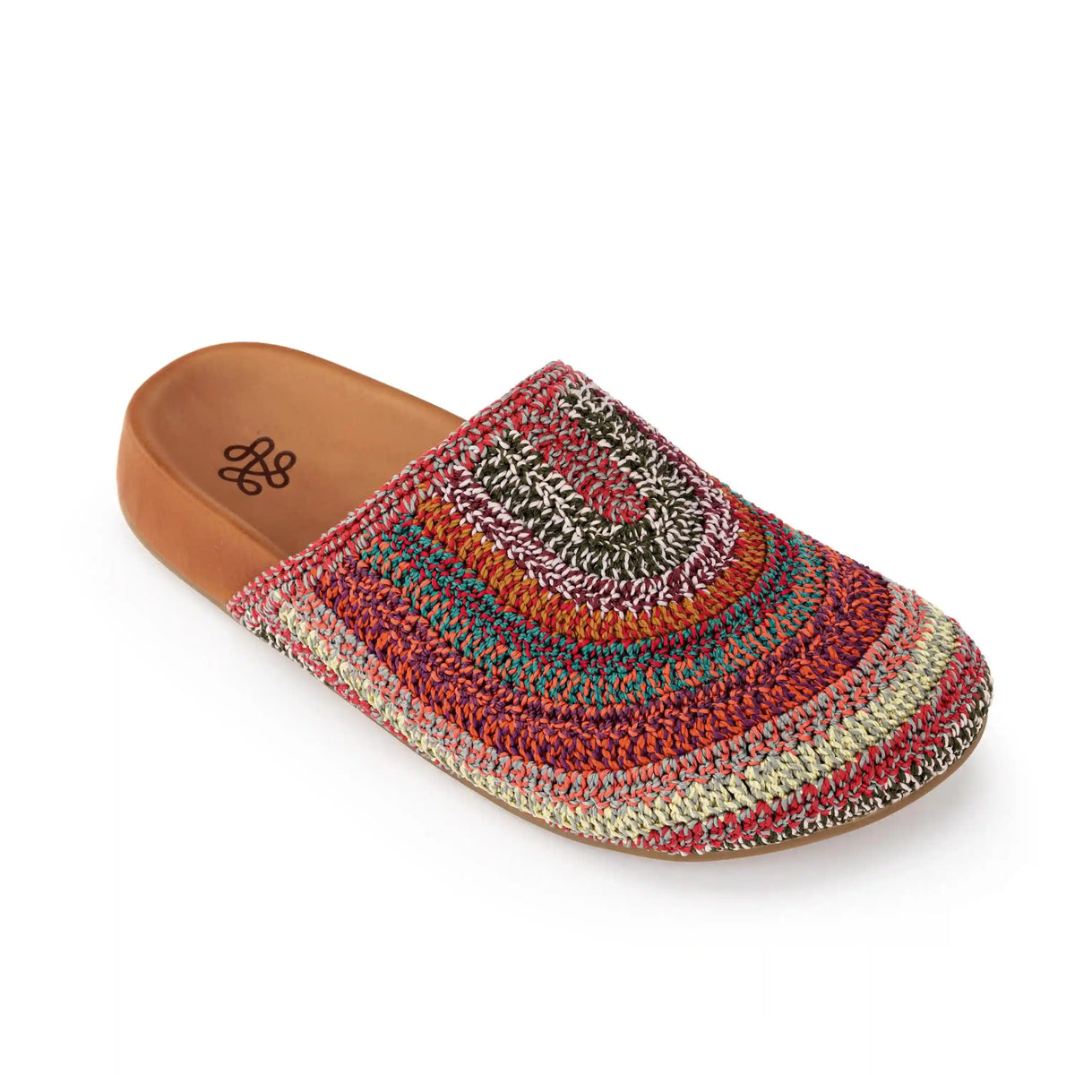 Bolinas Clog - Hand Crochet - Sunset Stripe