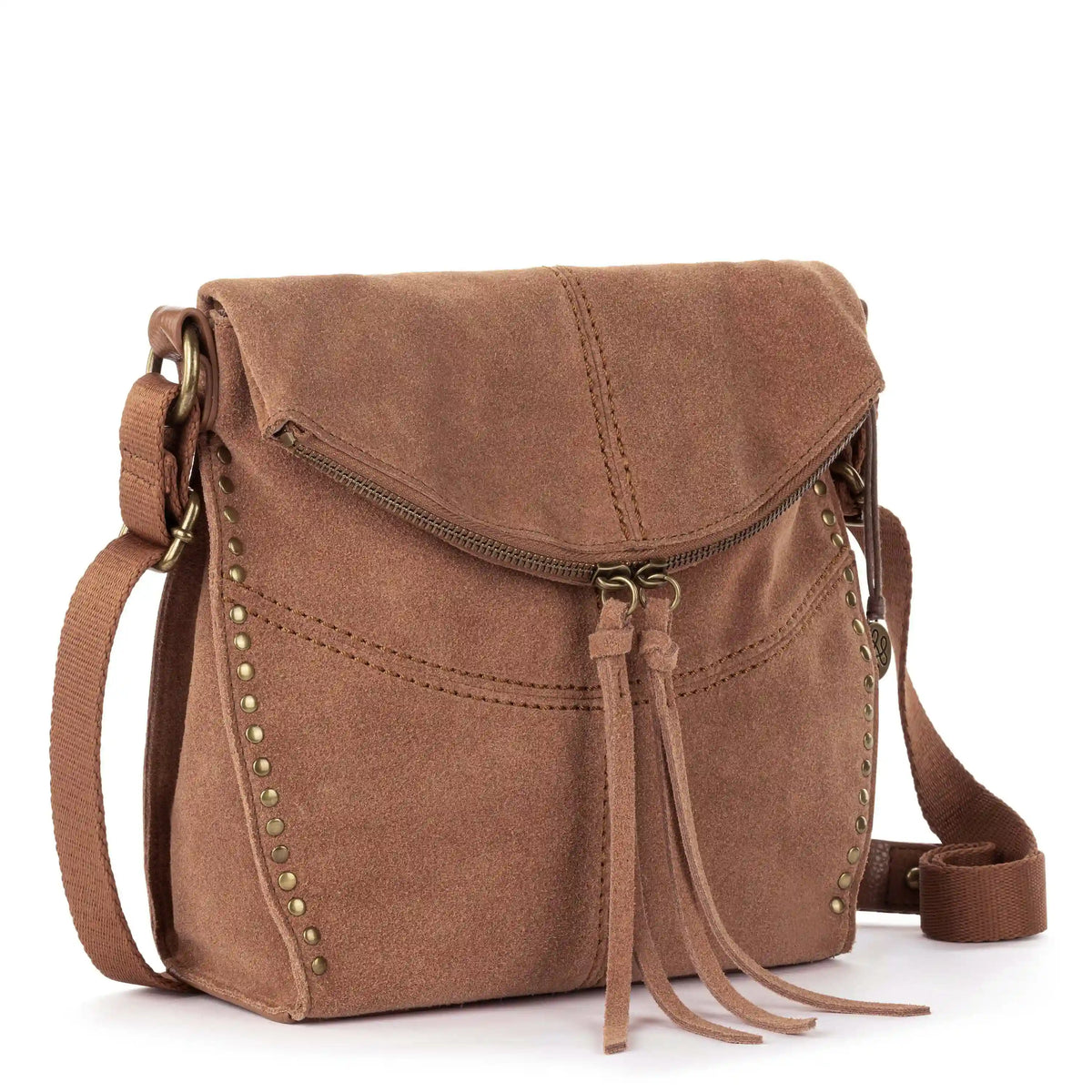 Silverlake Flap Crossbody - Leather - Tobacco Suede