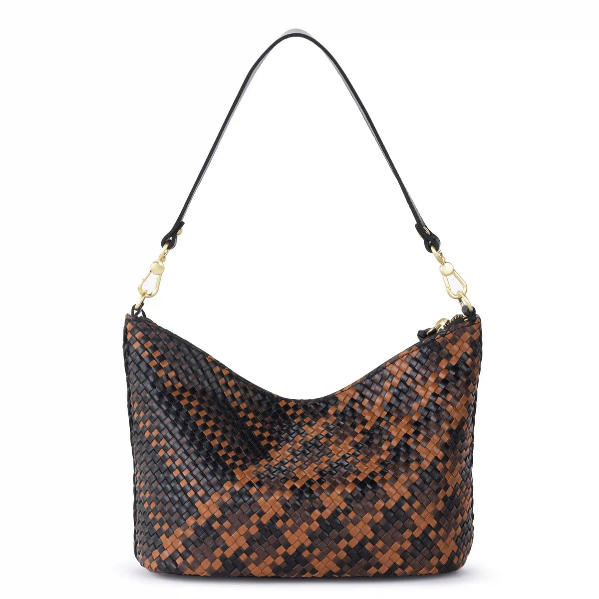Juniper Small Hobo - Leather - Espresso Woven